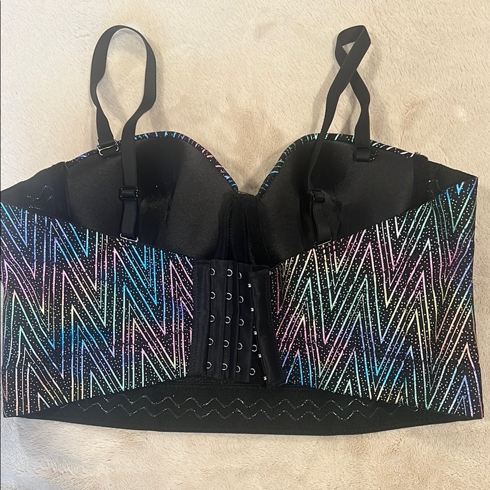 Colorful Geometric Patterned Bralette - Picture 2 of 3